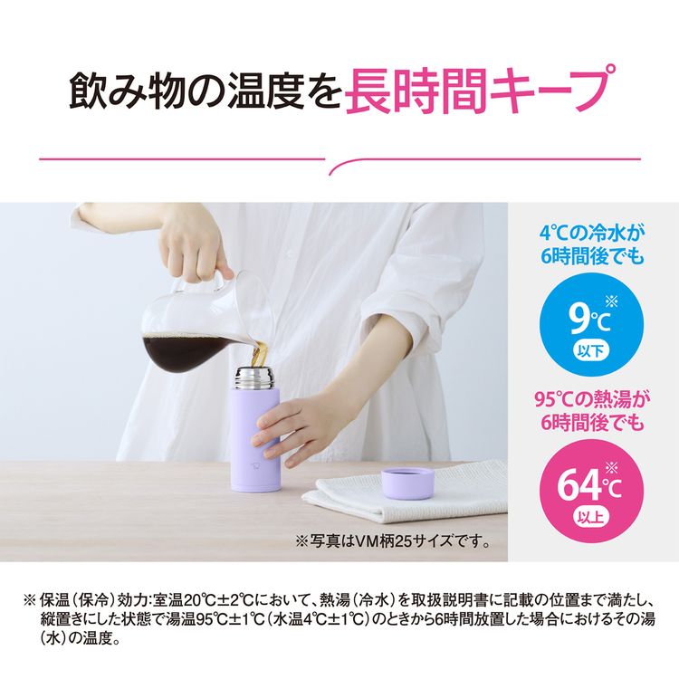 未使用 活水器 ステンレス 約45cm 取扱説明書付き 象印（ZOJIRUSHI） 水筒 シームレス 250ml ステンレスボトル スリム