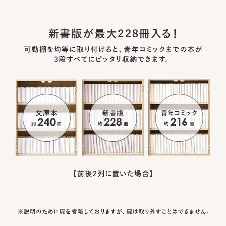 本棚扉付きキャスターすき間コミックラックブックラックキャビネット隠す収納可動棚ブックシェルフ 