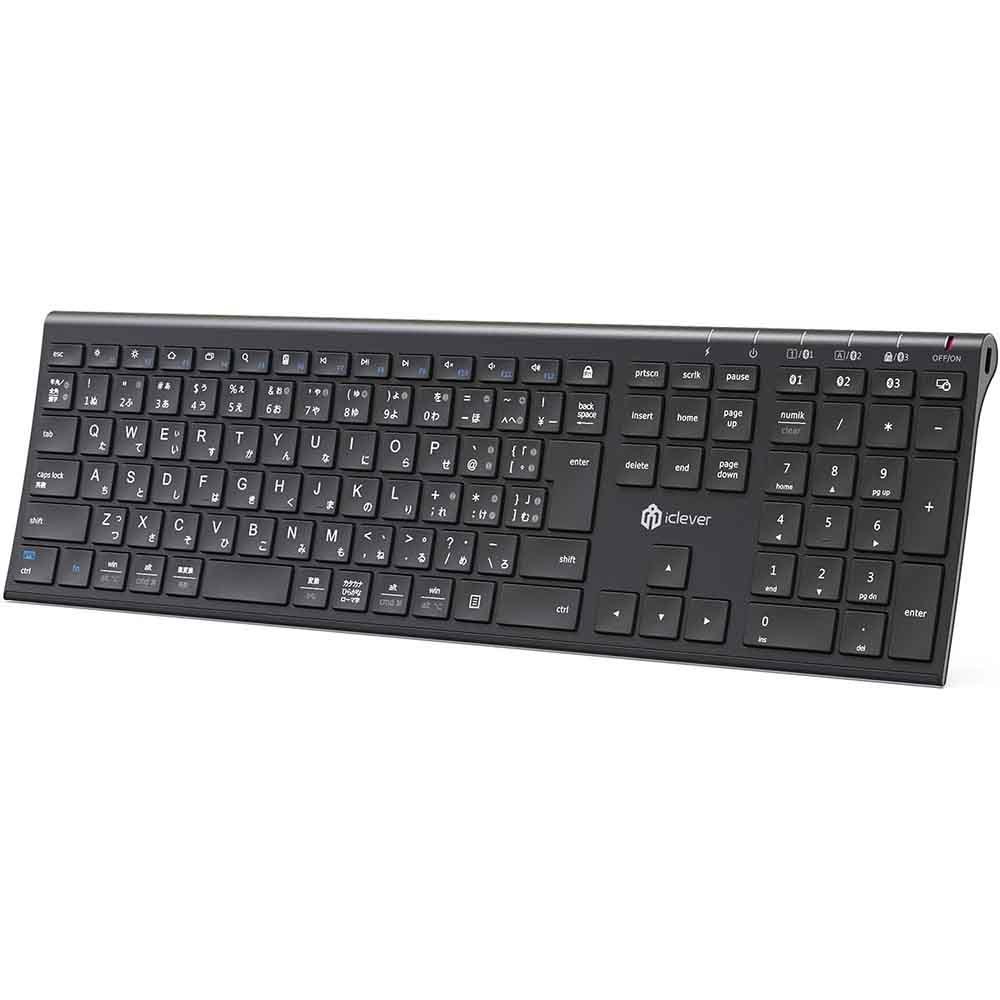 Bluetoothキーボード IC-BK23 グレーブラック新品 iClever IC-BK23 iClever キーボード ワイヤレスキーボード Bluetooth