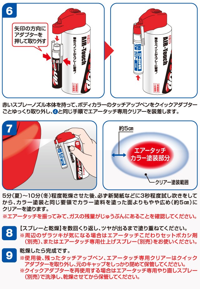 ソフト99 エアータッチ こだわりセット クリア― 【補修ケミカル