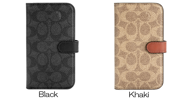 COACH iPhone12Pro/iPhone12 Folio Case - Signature C ブラック