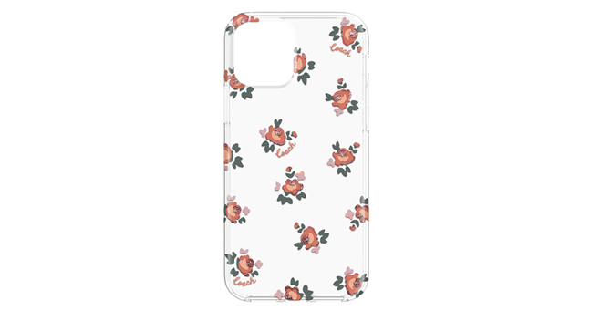 COACH iPhone12Pro/iPhone12 Protective Case クリア レッド