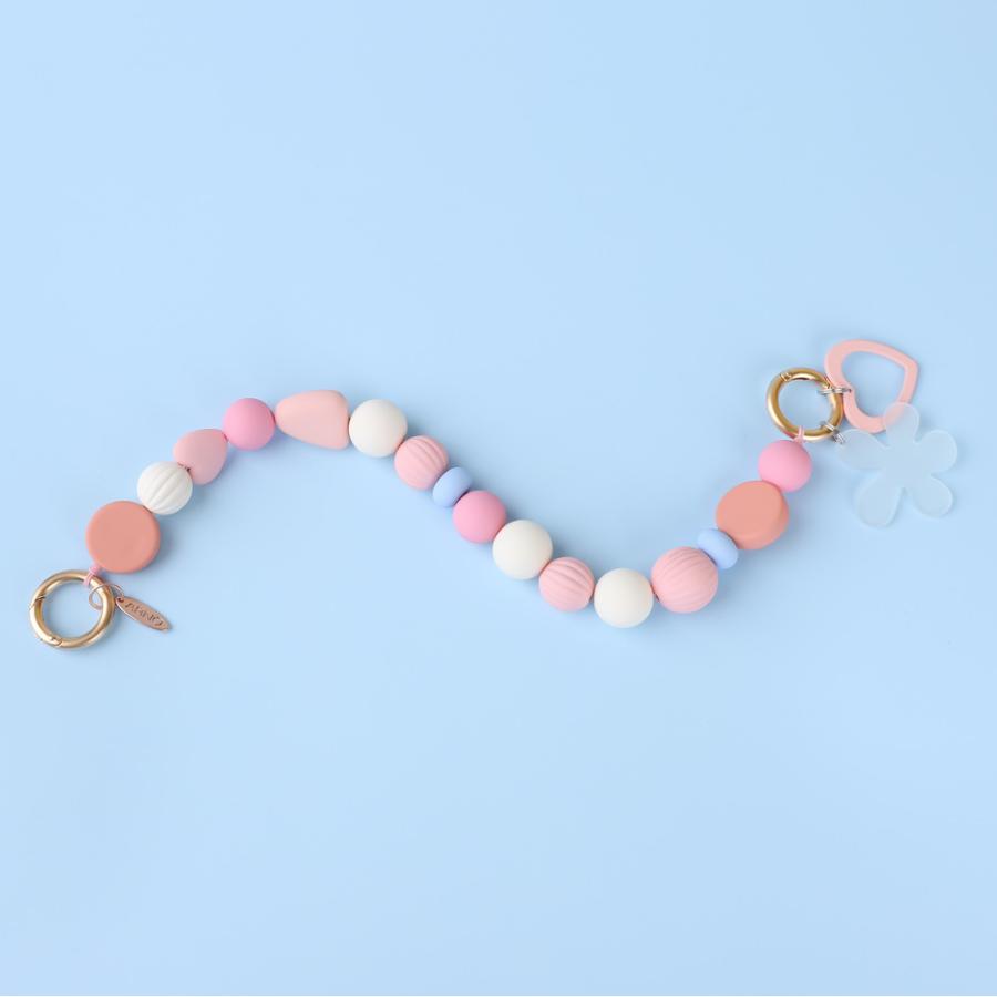 ARNO 汎用 ARNO Beads ビーズストラップ Little Dalmatian Pink Veil ストラップのみ｜softbank-selection｜09