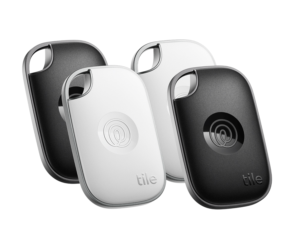 スマートトラッカー Life360 Tile Pro (2024) ブラック&ホワイト 4個パック/電池交換版(最大約1年) タイルプロ IP68 Bluetoothトラッカー RE-61124-AP | Tile | 07