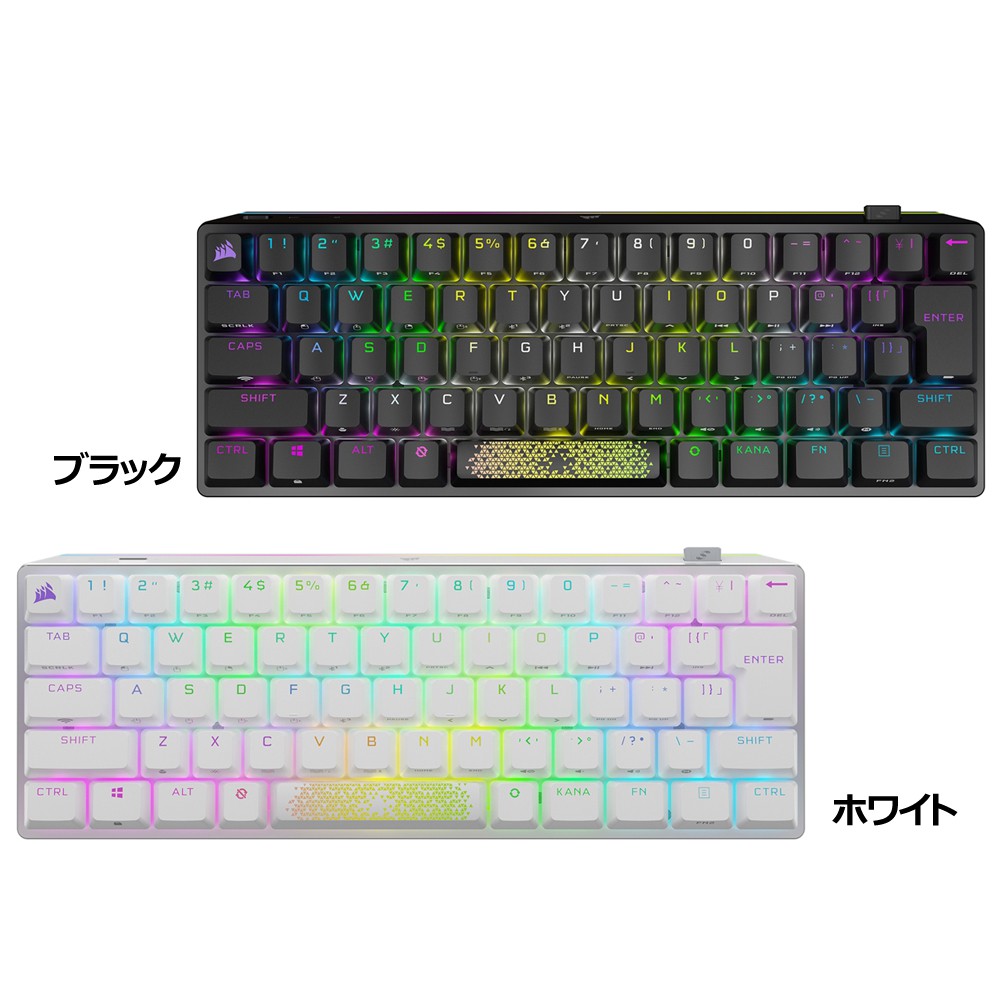 コルセア CORSAIR K70 PRO MINI WIRELESS RGB 60% メカニカルゲーミングキーボード RGB LEDCHERRY MX  SPEED キースイッチ K70 mini WL 日本語配列