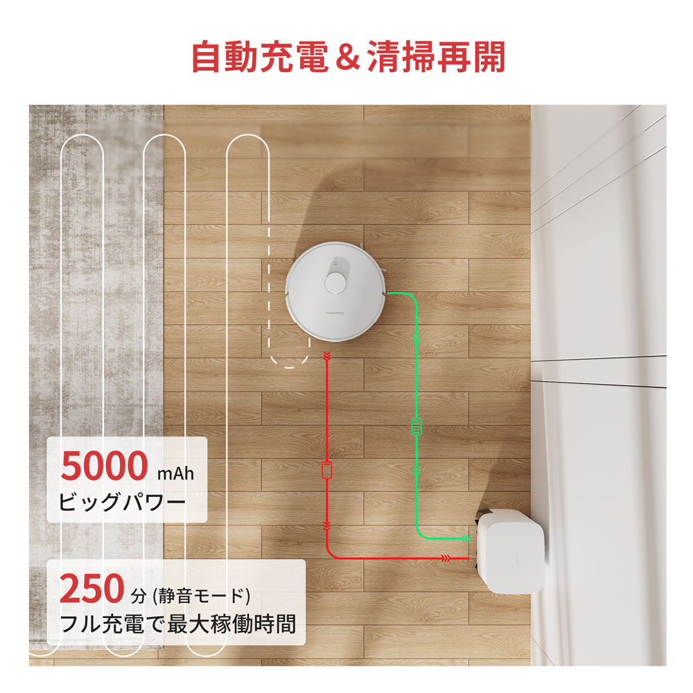 SwitchBot スイッチボット ロボット掃除機 S1 Plus 高精度マッピング