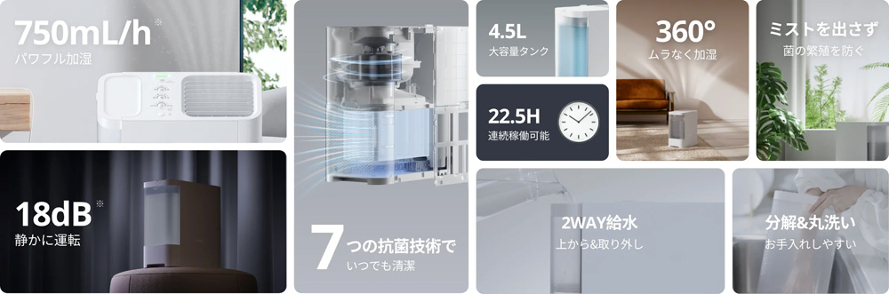 スイッチボット　加湿器　W3902300 SwitchBot 気化式加湿器 | スマート家電／IoTを進めるなら