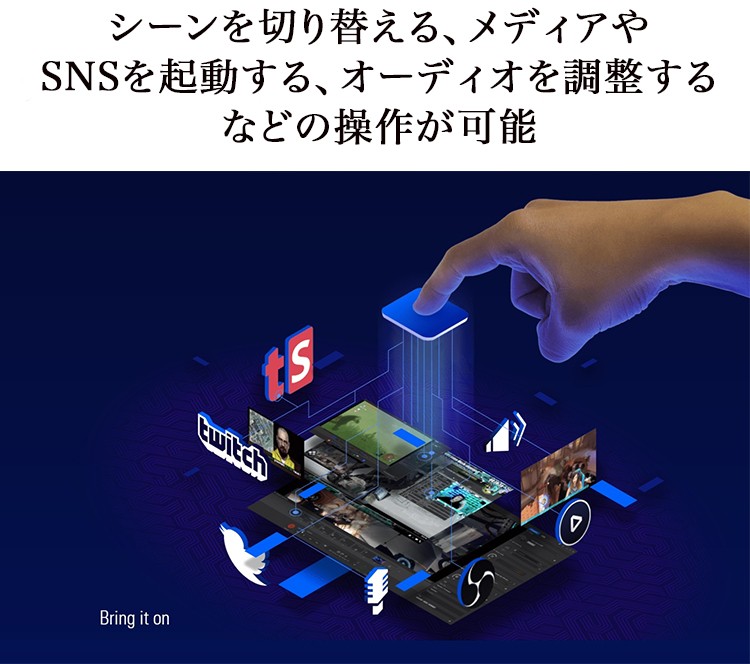 即納 Elgato エルガト Stream Deck ストリームデッキ ライブコンテンツ作成コントローラ ライブ配信 Youtube Twitch キーボード ショートカットキー アクションキー お洒落