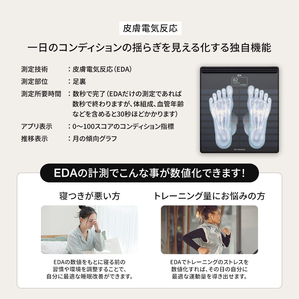 Withings Withings Body Segment ブラック／ホワイト スマート体重計