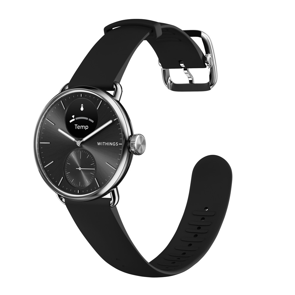 スマートウォッチ Withings ScanWatch Vitals 38mm Black ハイブリッドスマートウォッチ