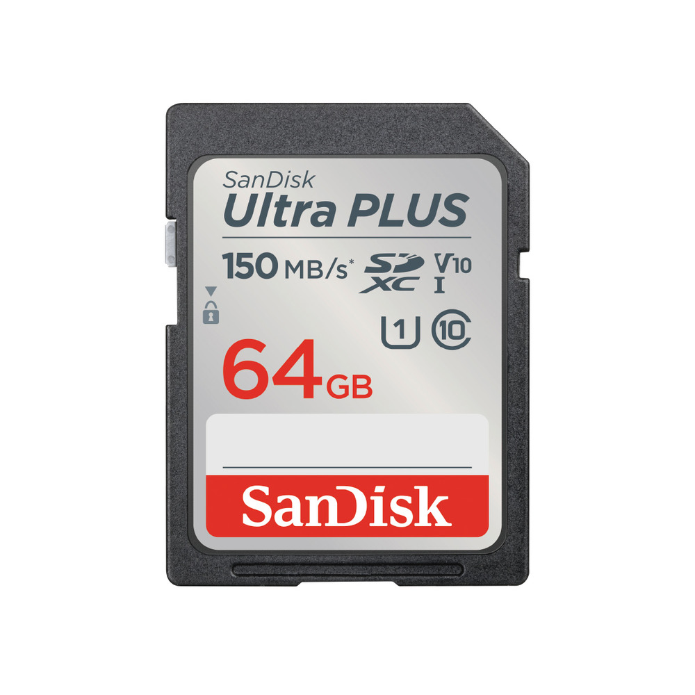 �yLYP�����z SanDisk Ultra Plus SDXC UHS-I �J�[�h 64GB SDSDUWC-064G-JN3IN �T���f�B�X�N �E���g���v���X