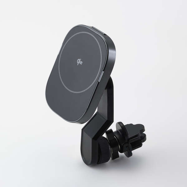 エレコム Qi2規格対応ワイヤレス充電器/車載ホルダー/マグネット吸着