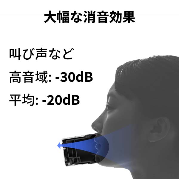 Shiftall SVP-OD2B ワイヤレス防音マイク mutalk2 ブラック USB/BT対応