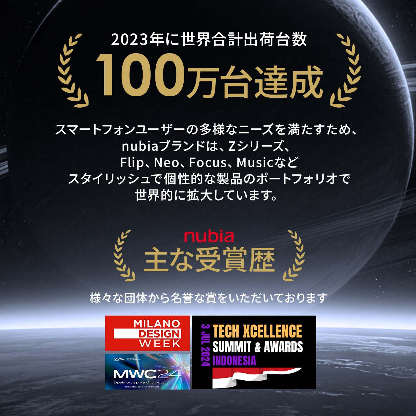 NFC対応 ZTE nubia(ヌビア) Neo 5 GT 5G  SIMフリー スマートフォン ブラック シルバー 8GB+256GBの画像