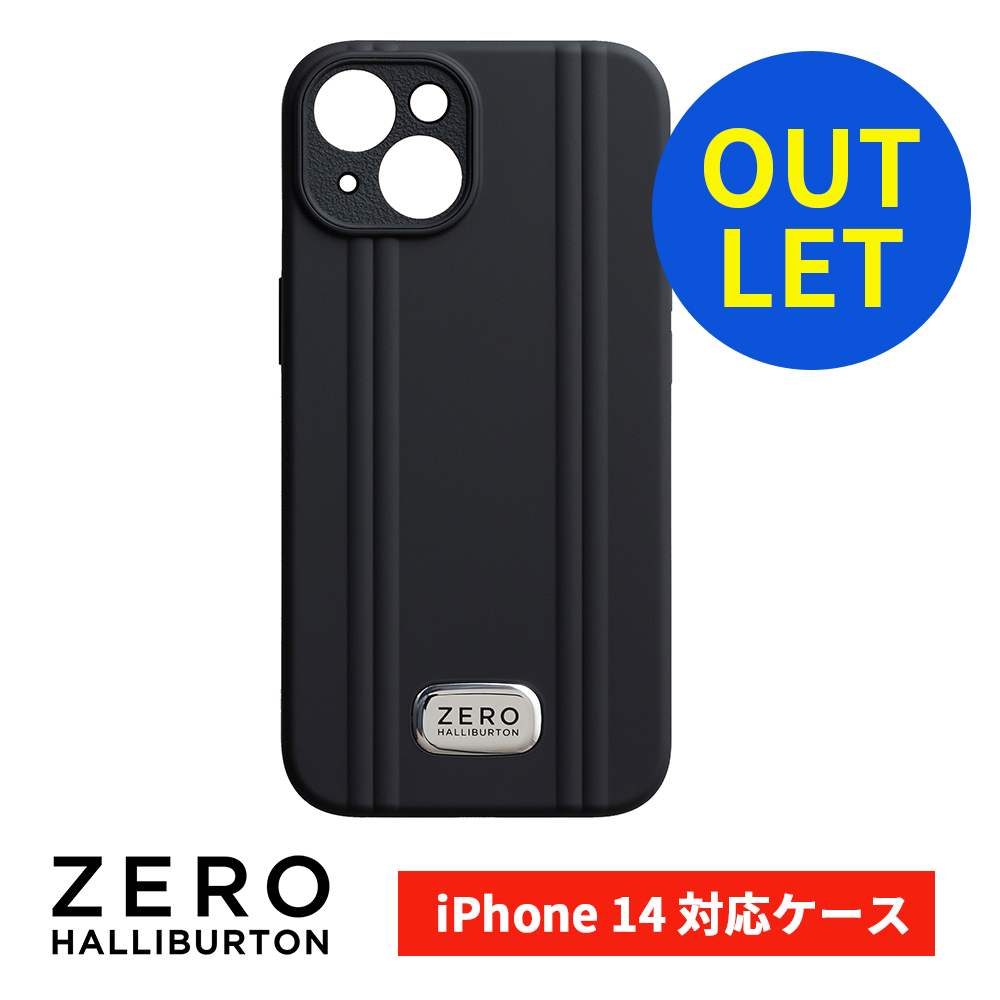 アウトレット iPhone 14ケース ZERO HALLIBURTON ゼロハリバートン iPhone 14 Hybrid Shockproof Case Black ブラック ZHB-22IP612HSCBK アイフォンケース｜softbank-selection