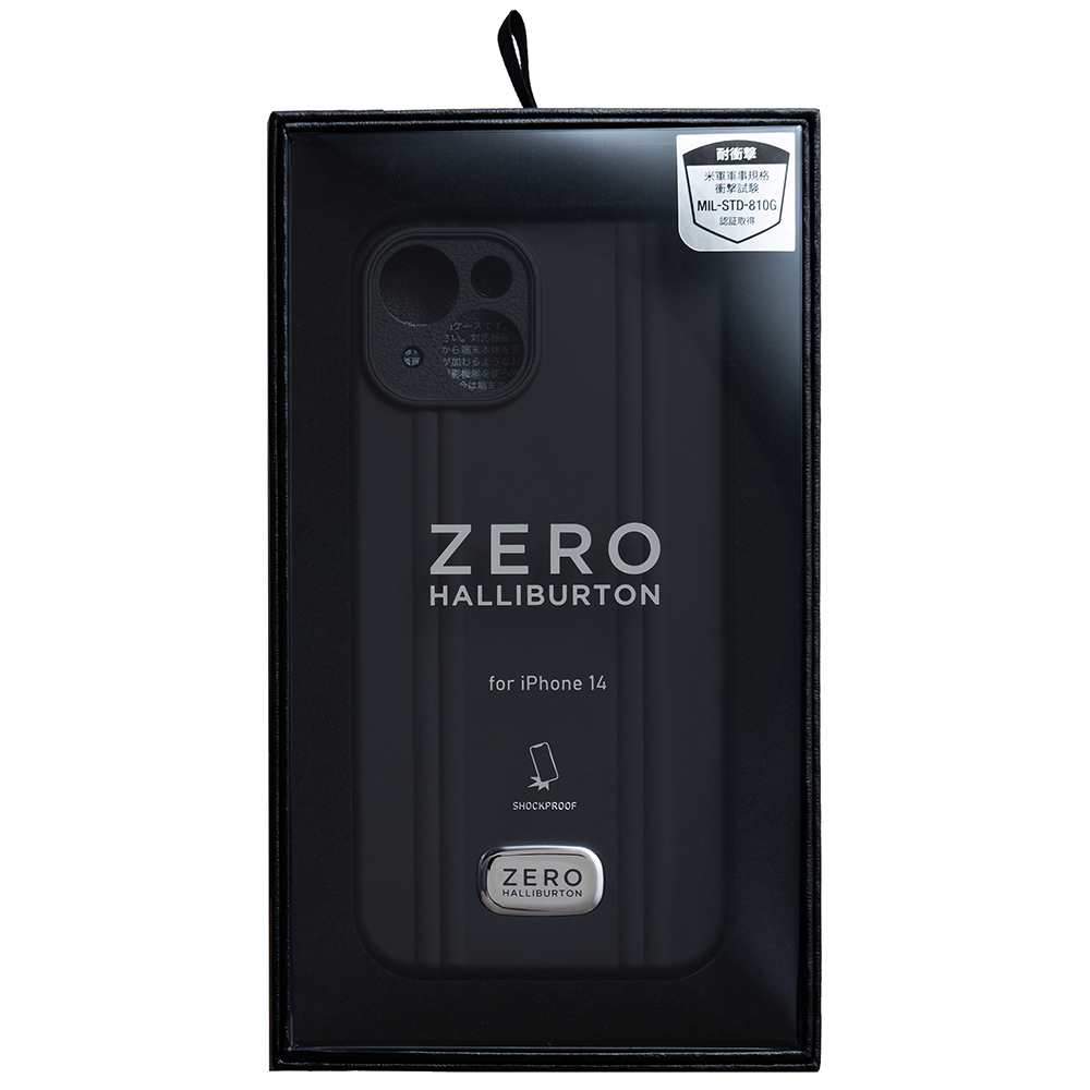 アウトレット iPhone 14ケース ZERO HALLIBURTON ゼロハリバートン iPhone 14 Hybrid Shockproof  Case Black ブラック ZHB-22IP612HSCBK アイフォンケース