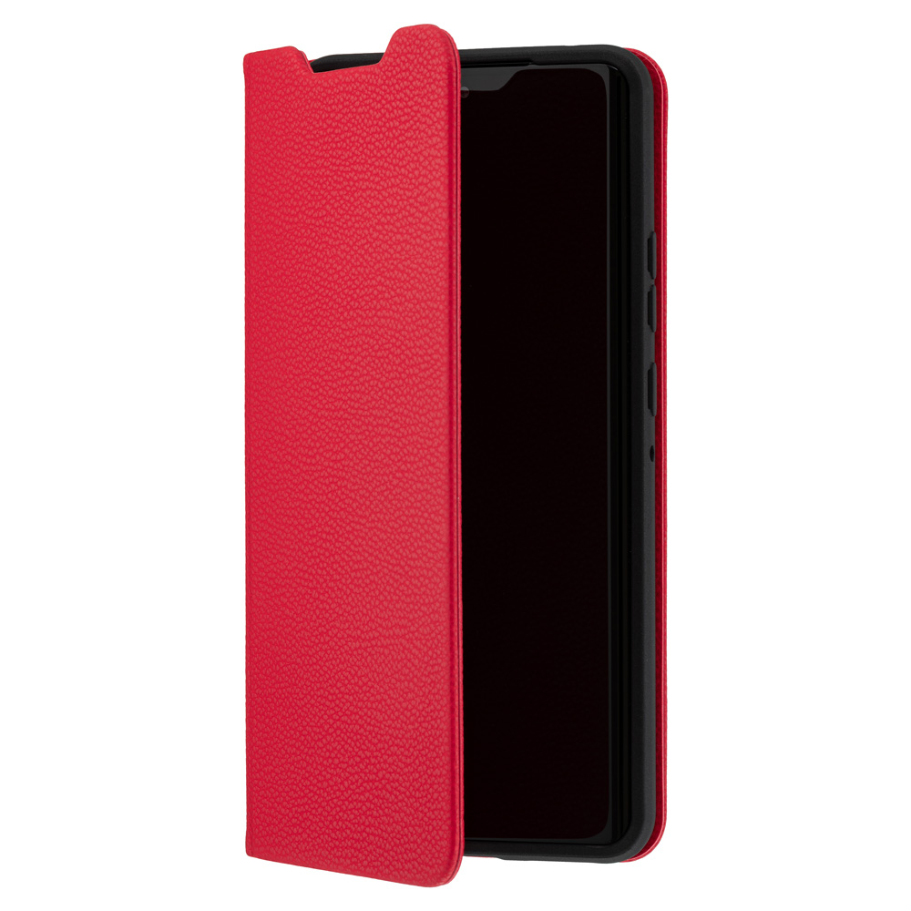 SoftBank SELECTION 耐衝撃 抗ウイルス 抗菌 Stand Flip for motorola edge 50s pro ブラック レッド スタンド機能 ストラップホール付き | SoftBank SELECTION | 13