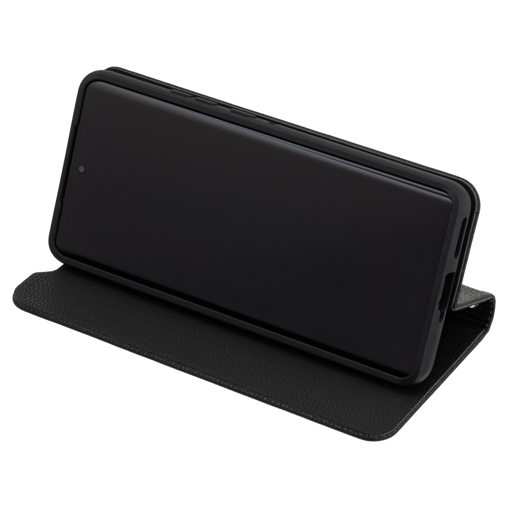 SoftBank SELECTION 耐衝撃 抗ウイルス 抗菌 Stand Flip for motorola edge 50s pro ブラック レッド スタンド機能 ストラップホール付き | SoftBank SELECTION | 06