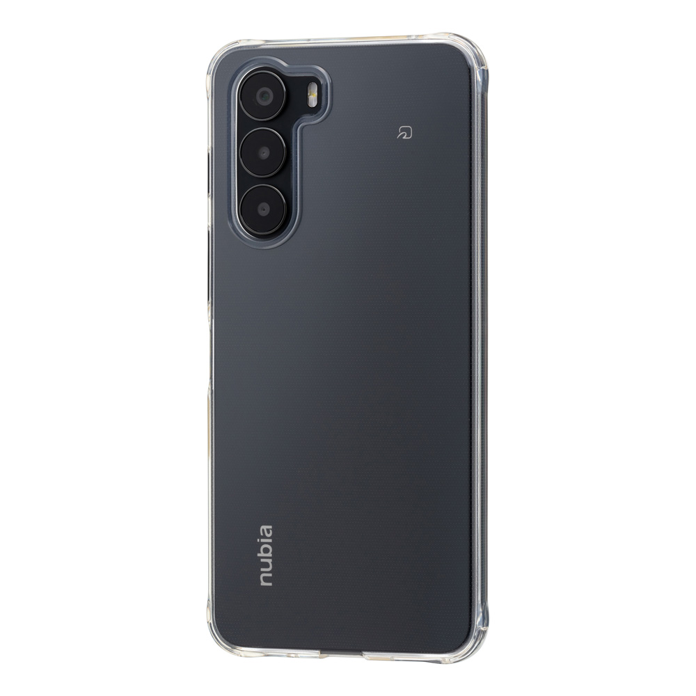 nubia S 5G ブラック ケース付き SoftBank SELECTION 耐衝撃 抗菌 クリアソフトケース for nubia