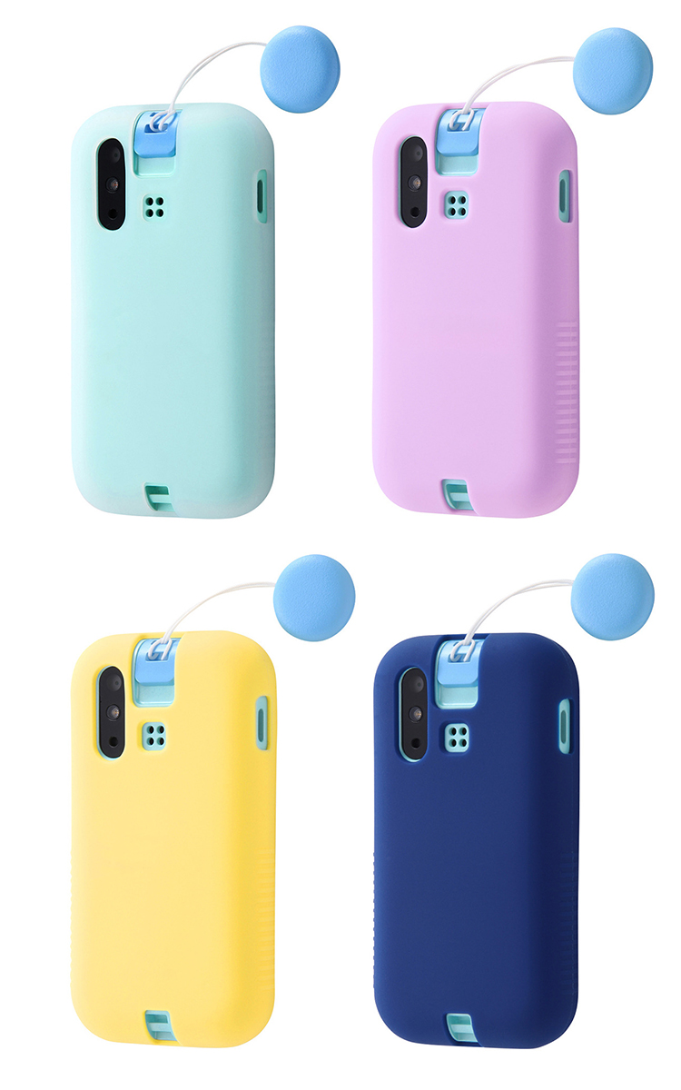 mamorino6 本体 水色 ケース付き 明誠 mamorino6 auキッズ向けケータイ専用 マモリーノ シックス 保護