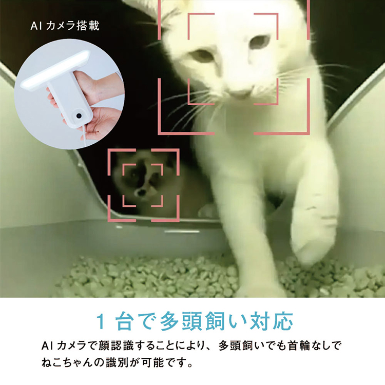 猫トイレ 猫用トイレ 大型 ペット Toletta トレッタ 猫砂 見守りカメラ 
