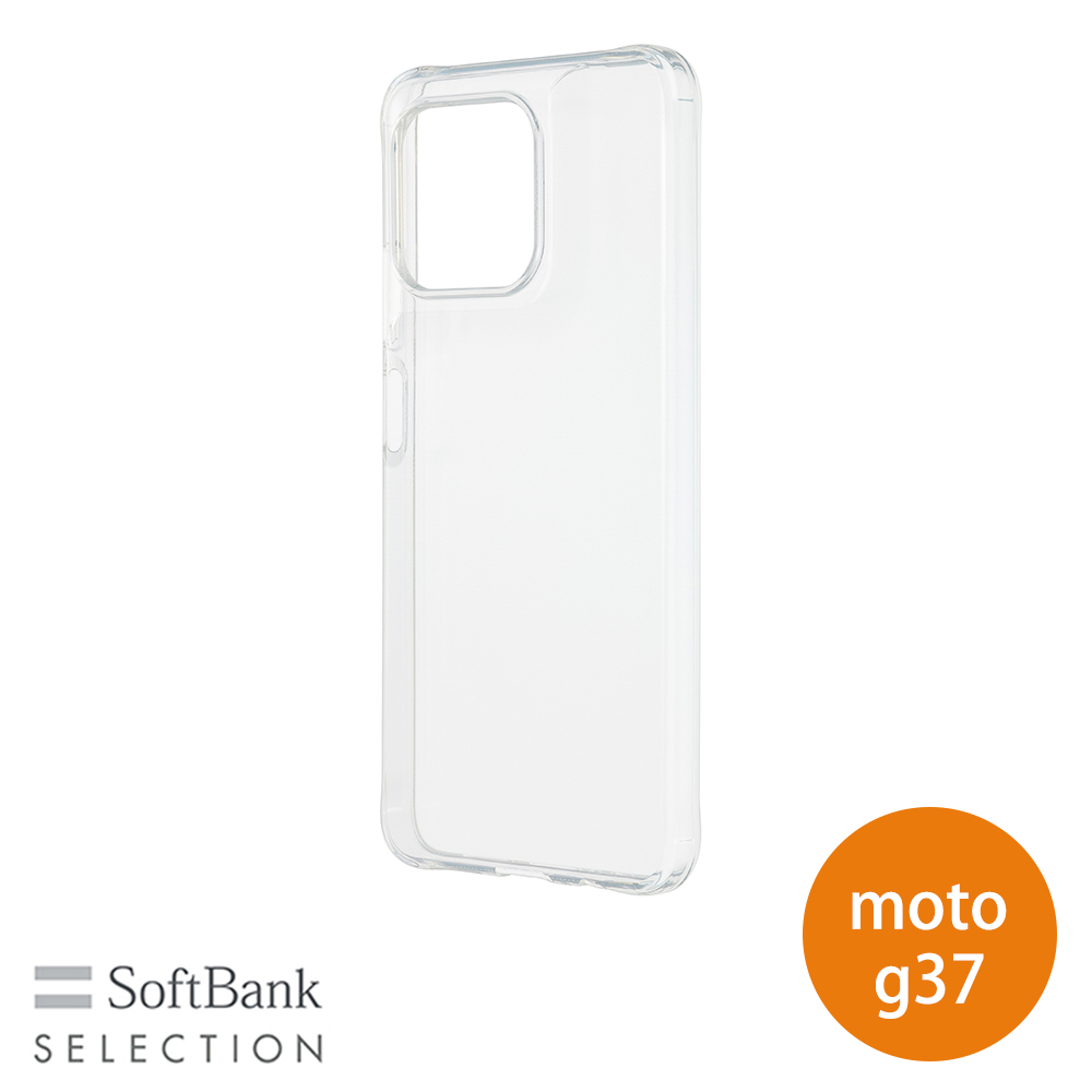 SoftBank SELECTION クリアソフトケース for moto g37 耐衝撃 TPU クリア SB-A120-SCAS/CL | SoftBank SELECTION