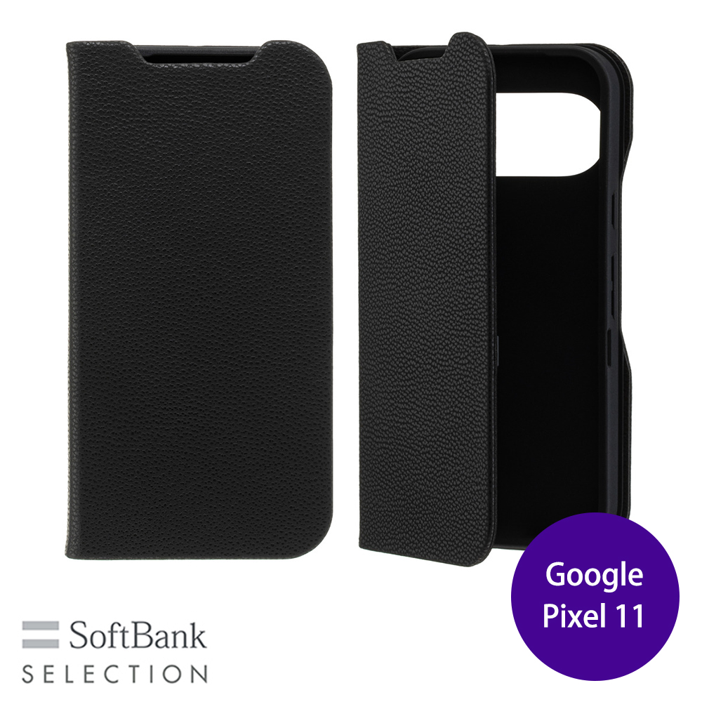 SoftBank SELECTION Google Pixel 11 �蒠�^�P�[�X Stand Flip �u���b�N SB-A123-SDFB/BK