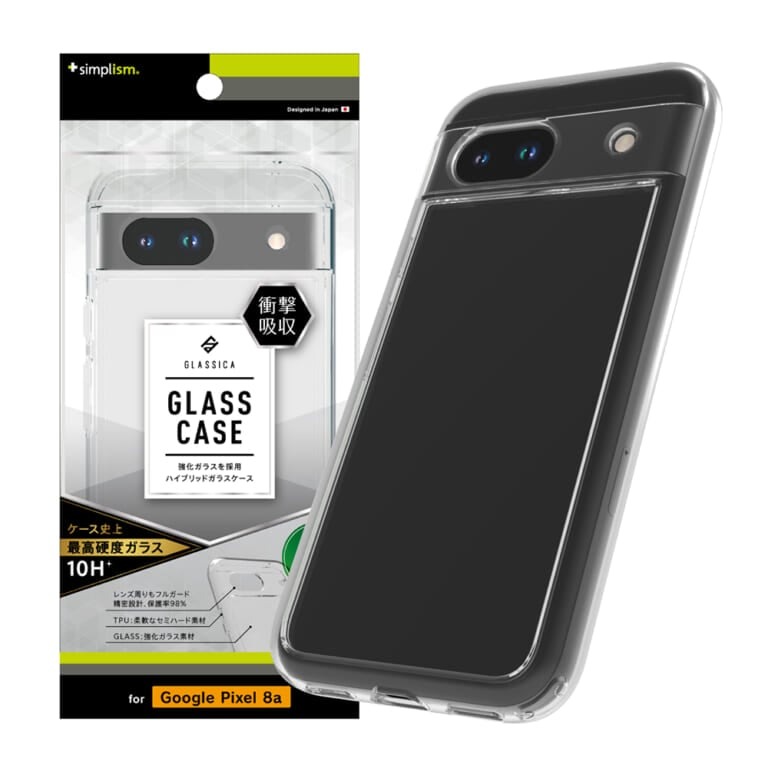 Google pixel 8a ケース付きSIMフリー【画面割れあり】 Simplism Google Pixel 8a 背面ガラスケース クリア : トレテク