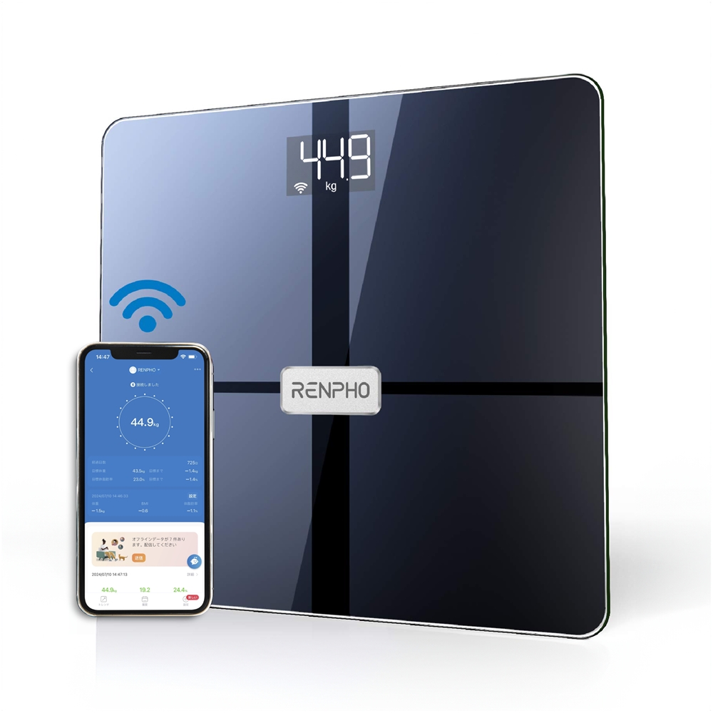 スマート体組成計 RENPHO Elis Aspire ブラック レンフォ 体重計 体