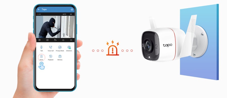 TP-Link ティーピーリンク 屋外ネットワークカメラ WiFi&有線LAN対応