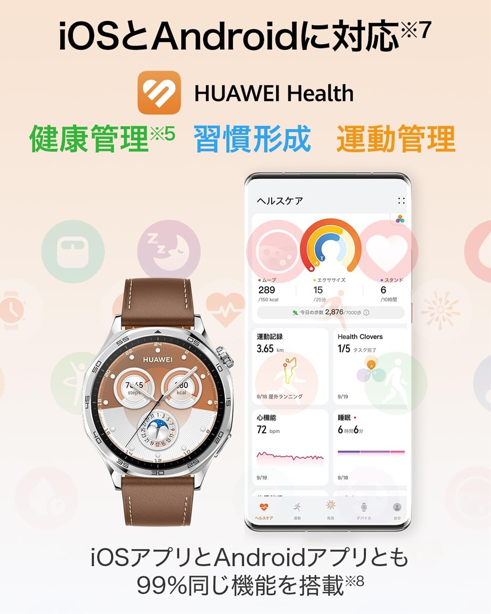 Huawei WATCH GT5 46mm/Black : トレテク!ソフトバンクセレクション