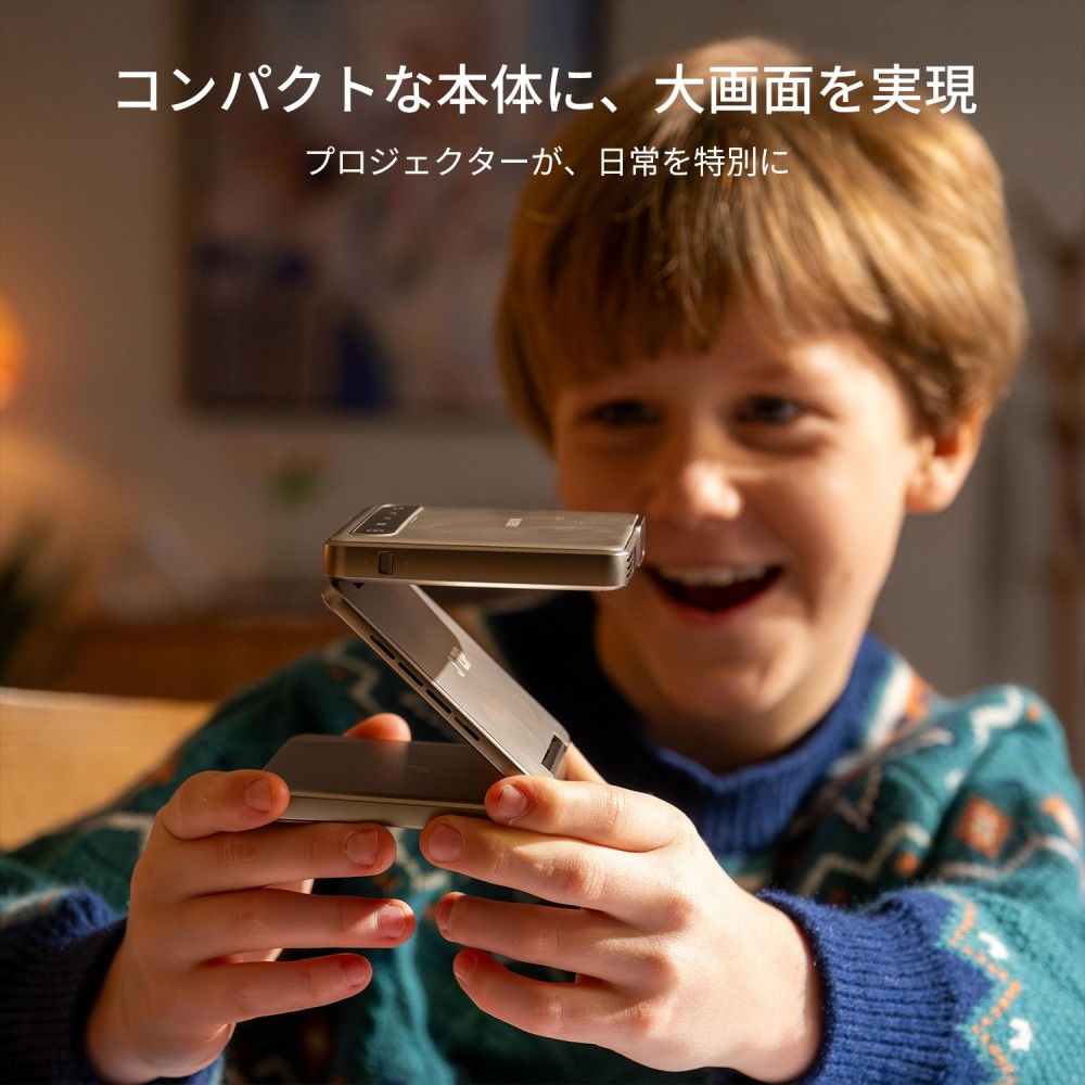 AURZEN プロジェクター ZIP 超小型 モバイル DLP 4in1セット DZ001