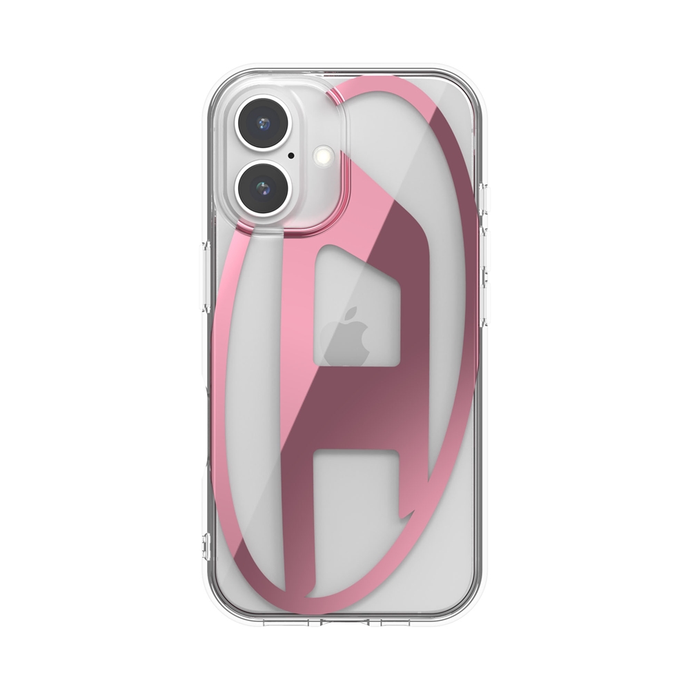 iPhone 16 Diesel Oval D Mirror Clear Case FW24 clear