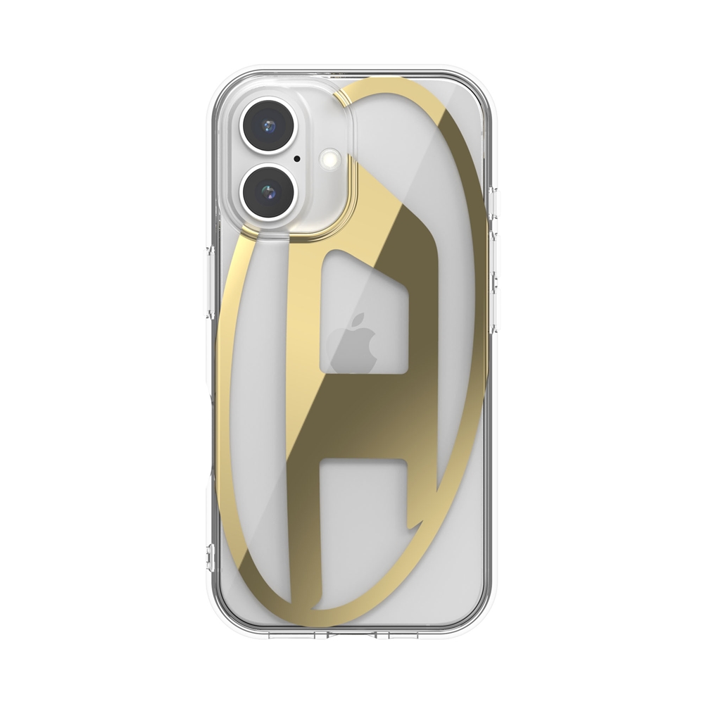 iPhone 16 Diesel Oval D Mirror Clear Case FW24 clear