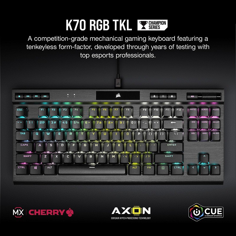 特価】【アウトレット】 Corsair コルセア K70 RGB TKL CHAMPION MX