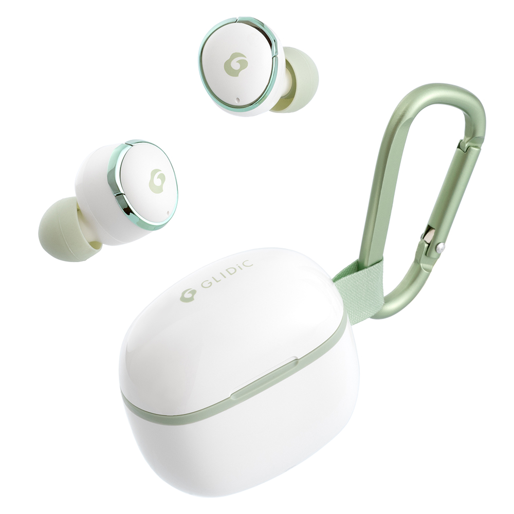 完全ワイヤレスイヤホン GLIDiC TW-4100 紛失＆延長保証パック コンパクトモデル ストラップ付ケース カラビナ IPX4防滴 外音取り込み機能 カナルワークス監修 | GLIDiC | 12