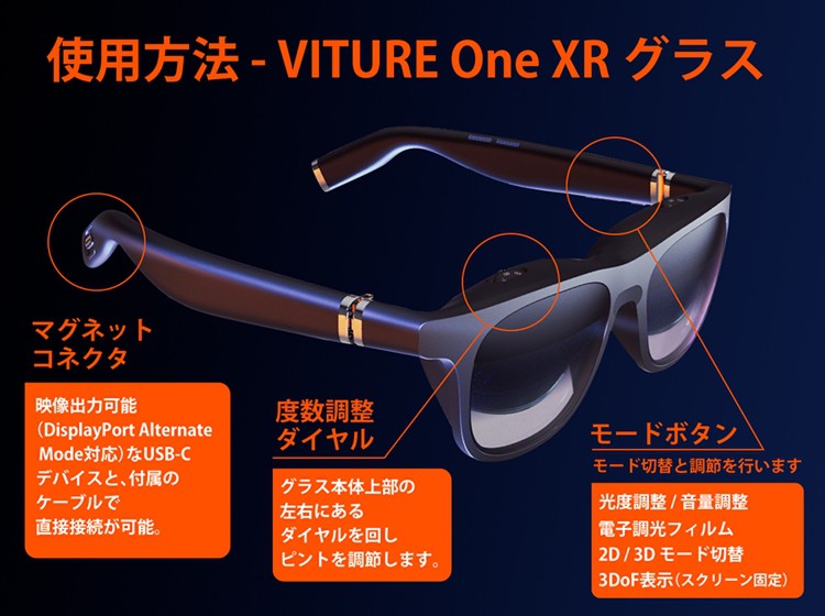 お得セット】【Nintendo Switch 等がもっと面白く】VITURE One XR 