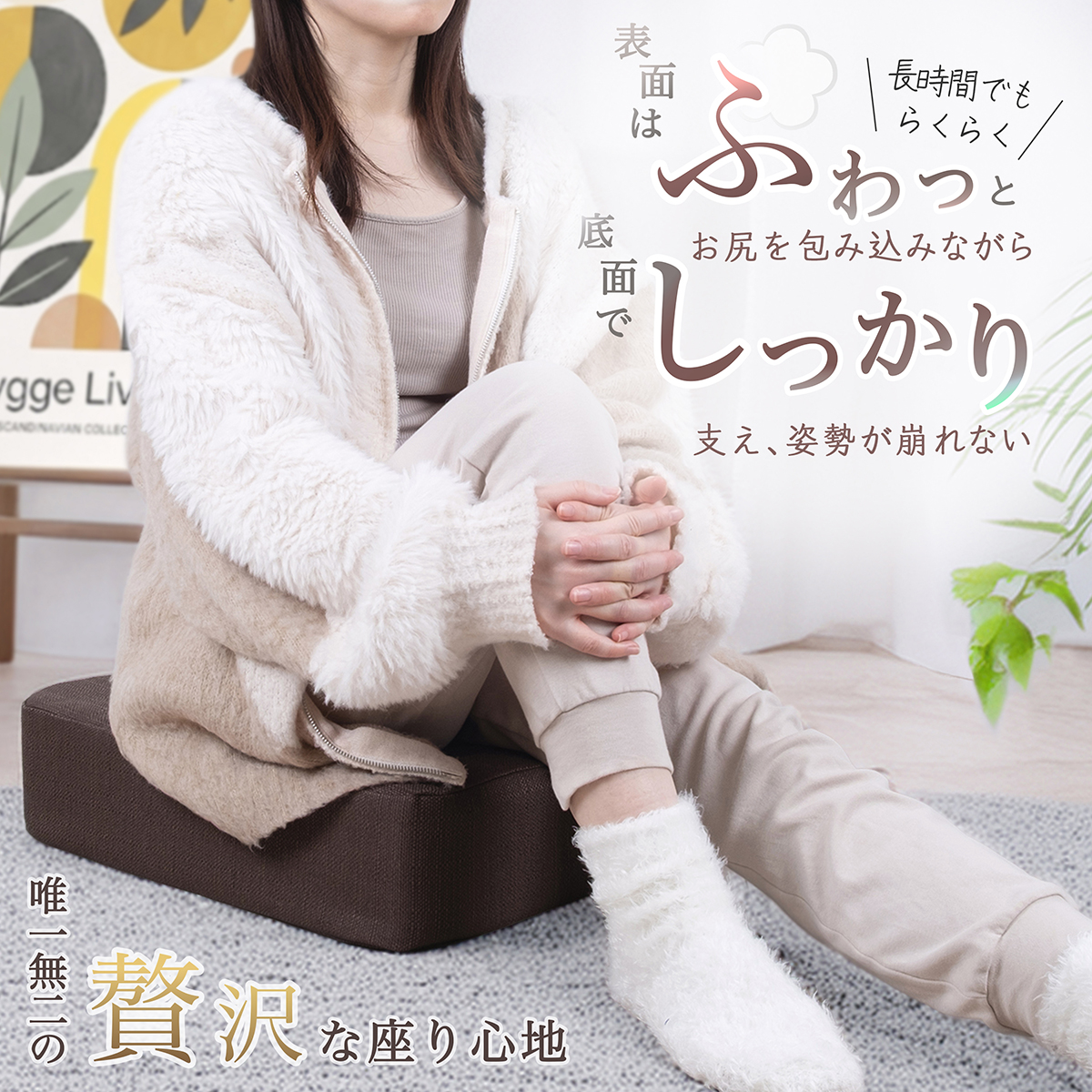 5/1限定!ポイント10倍】低反発らくらくクッション 高品質 低反発座布団
