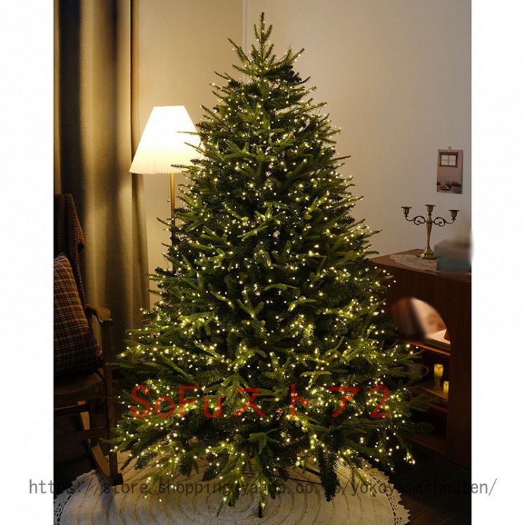クリスマスツリー 特大 北欧風 おしゃれ 飾り 本物そっくり リアル クリスマスツリーの木 赤 青 金 銀 クリスマスツリー 豪華なオーナメントセット もみの木 クリスマスツリー