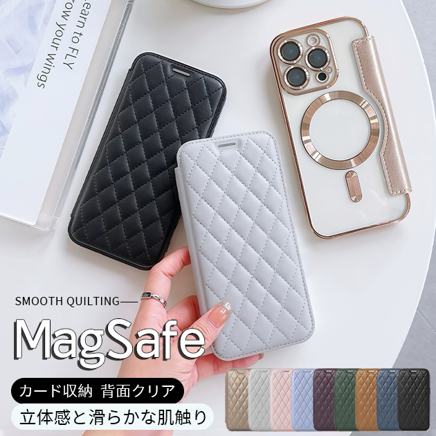 スマホケース 手帳型 iPhone14 SE3 16e ケース 手帳 アイフォン15 カバー アイホン12 13 携帯ケース スマホ 11 iPhoneケース MagSafe対応 背面クリア | iPhone 14 Pro