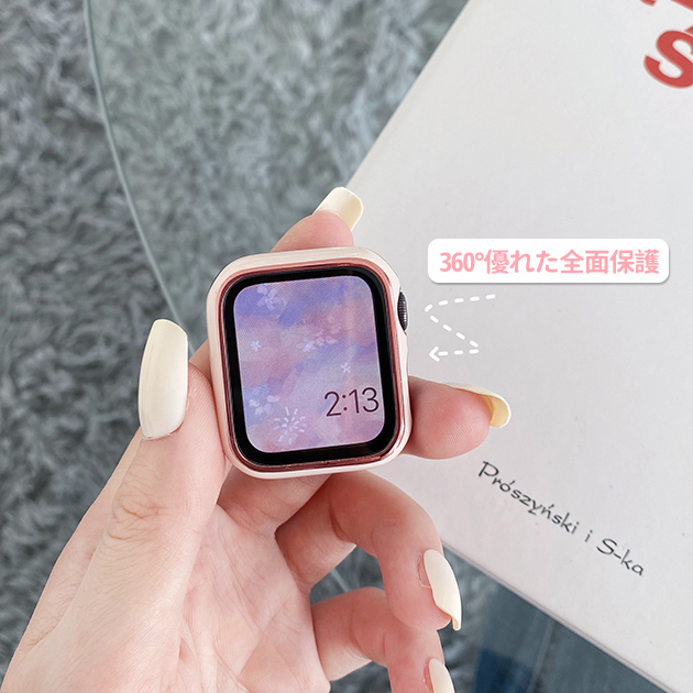 Apple Watch 9 SE カバー 45mm 防水 アップルウォッチ ケース 高級 カバー キラキラ 44mm 40mm 保護フィルム｜sofun｜22