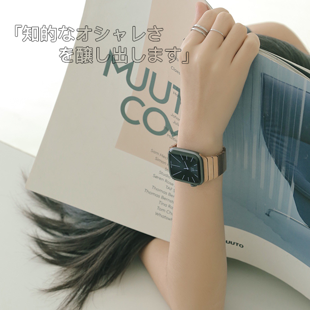 アップルウォッチ 9 SE バンド 45mm Apple Watch Ultra バンド 女性 ステンレス ベルト 44mm 40mm メンズ おしゃれ｜sofun｜15