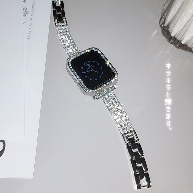 Apple Watch 9 SE バンド 女性 アップルウォッチ Ultra バンド 45mm チェーン ベルト 40mm 44mm スリム 細身｜sofun｜05