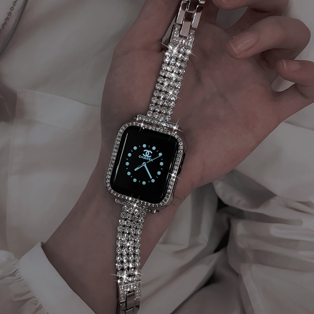 アップルウォッチ SE 9 バンド Apple Watch 8 Ultra ベルト 40mm 女性 ステンレス バンド 44mm 45mm スリム 細い