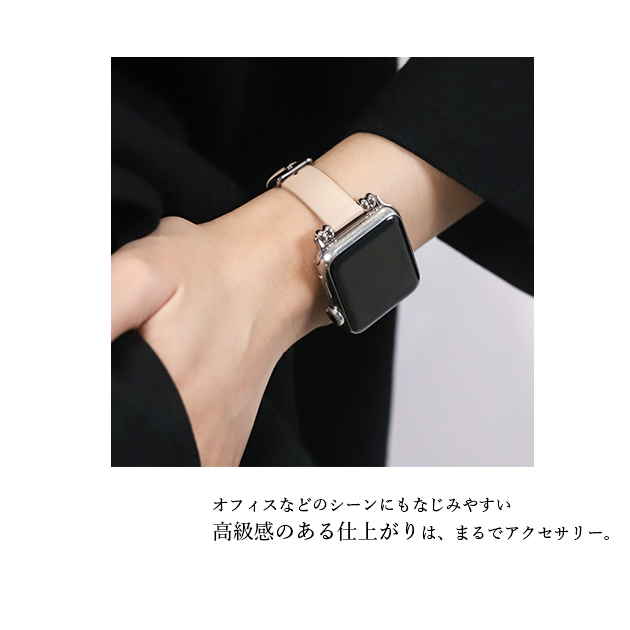 アップルウォッチ 9 SE バンド 女性 Apple Watch Ultra バンド 45mm 革 レザー ベルト 40mm 44mm 本革 スリム 細身｜sofun｜11