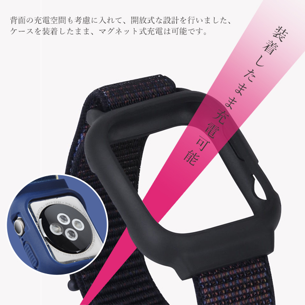 アップルウォッチ 9 SE バンド 女性 Apple Watch Ultra 一体型 バンド 45mm ナイロン ベルト セット 40mm 44mm スポーツ｜sofun｜15