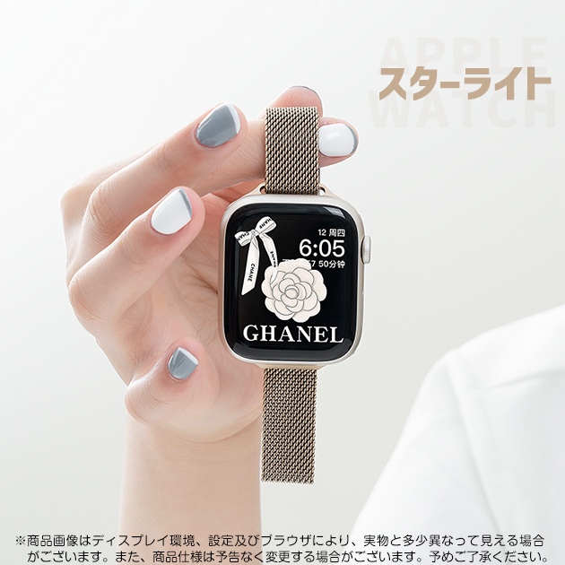 アップルウォッチ 9 SE バンド 女性 ベルト Apple Watch Ultra バンド 45mm マグネット 40mm 44mm ステンレス 細身｜sofun｜02