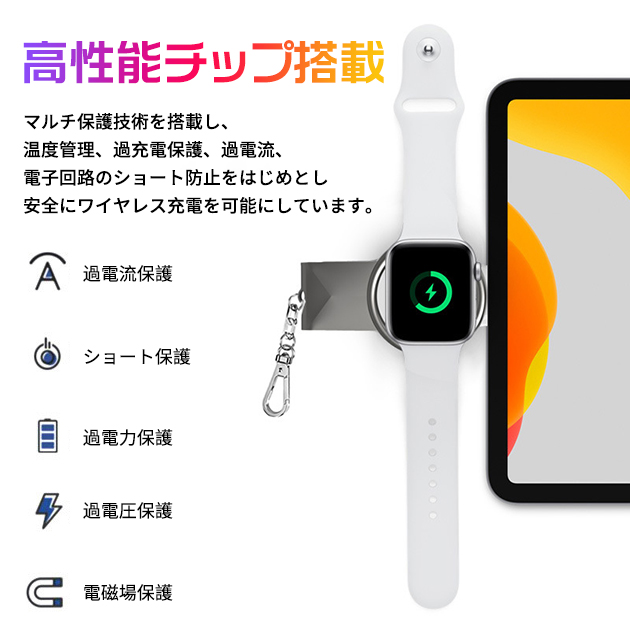 アップルウォッチ 充電スタンド 充電器 Apple Watch 9 SE 充電器 タイプC 2in1 2台 スマートウォッチ 充電器｜sofun｜04