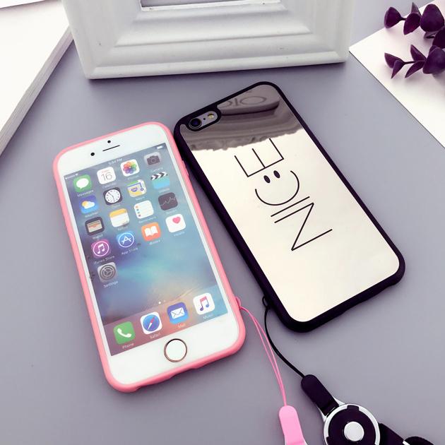 iPhone15 Pro SE3 14 ケース iPhone13 スマホケース 韓国 アイホン12 mini 携帯ケース アイフォン11 スマホ 携帯 XR 7 8 ケース おしゃれ ミラー｜sofun｜15