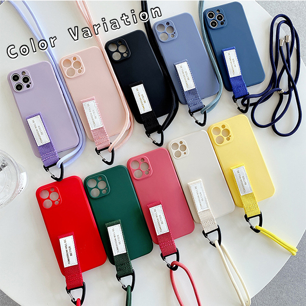 スマホケース ショルダー iPhone14 Pro SE3 15 ケース 韓国 iPhone13 アイホン12 mini 携帯カバー アイフォン11 スマホ 携帯 7 8Plus ケース ストラップ｜sofun｜22